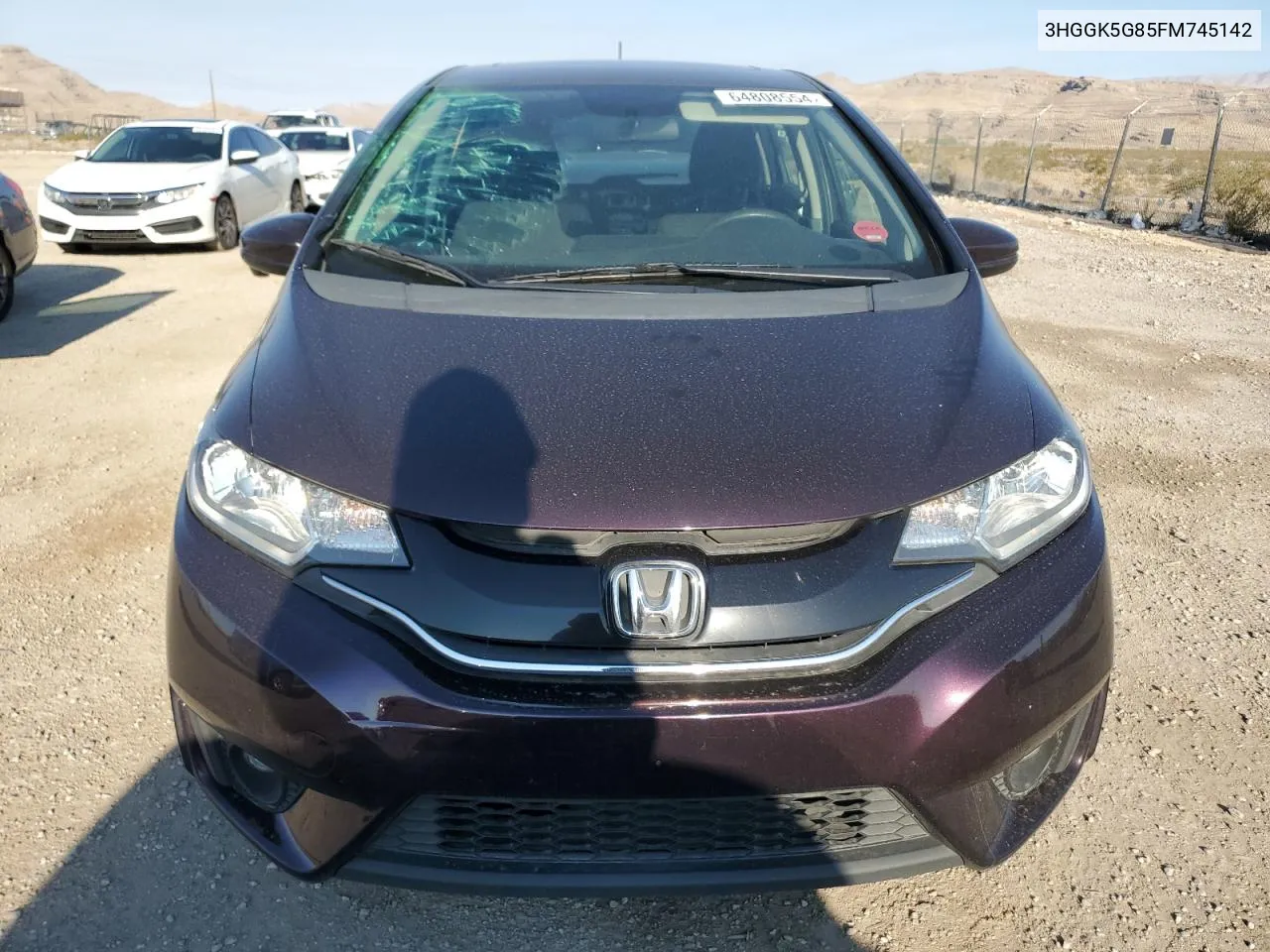 2015 Honda Fit Ex VIN: 3HGGK5G85FM745142 Lot: 64808554