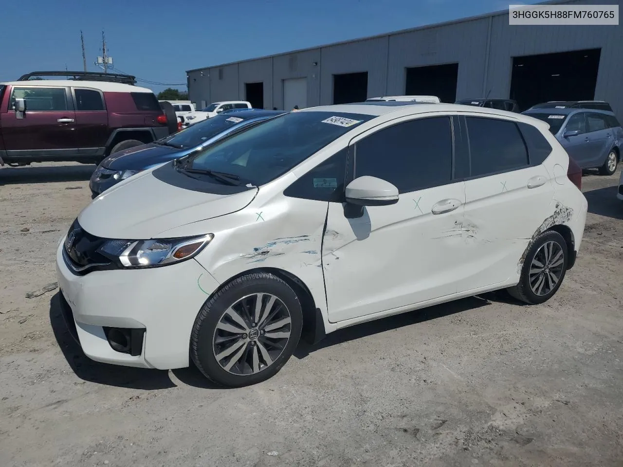 2015 Honda Fit Ex VIN: 3HGGK5H88FM760765 Lot: 64987424