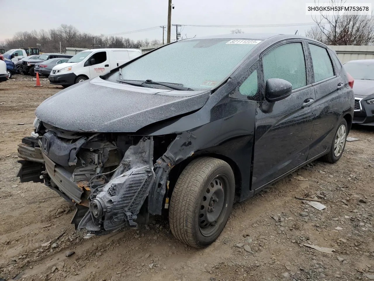 2015 Honda Fit Lx VIN: 3HGGK5H53FM753678 Lot: 65355564