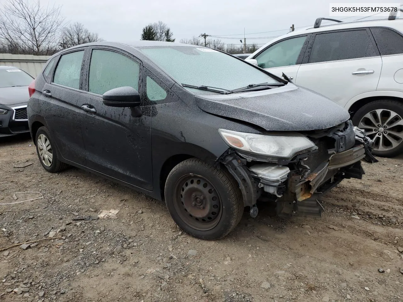 2015 Honda Fit Lx VIN: 3HGGK5H53FM753678 Lot: 65355564