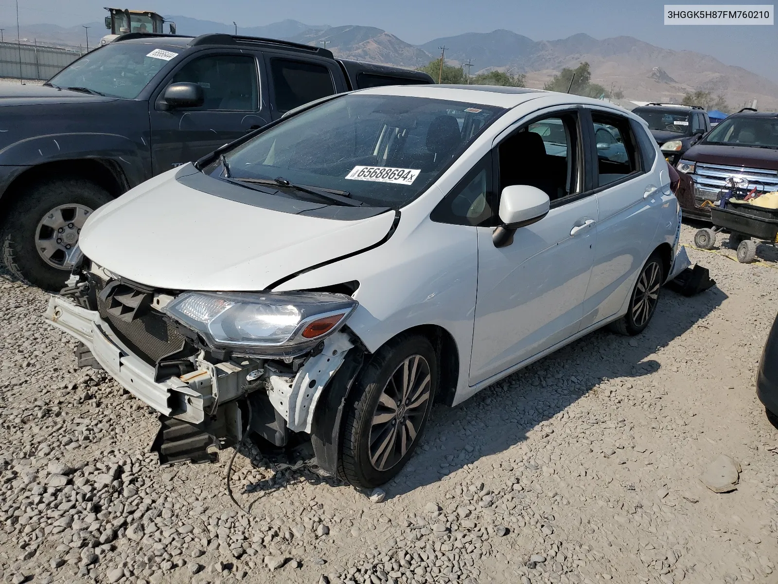 2015 Honda Fit Ex VIN: 3HGGK5H87FM760210 Lot: 65688694