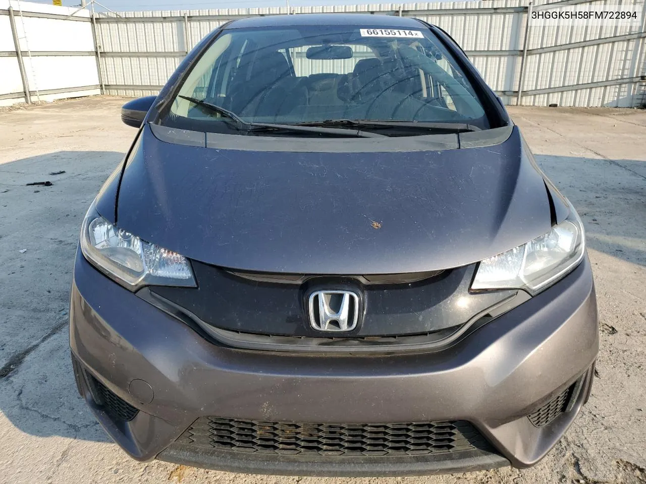 2015 Honda Fit Lx VIN: 3HGGK5H58FM722894 Lot: 66155114