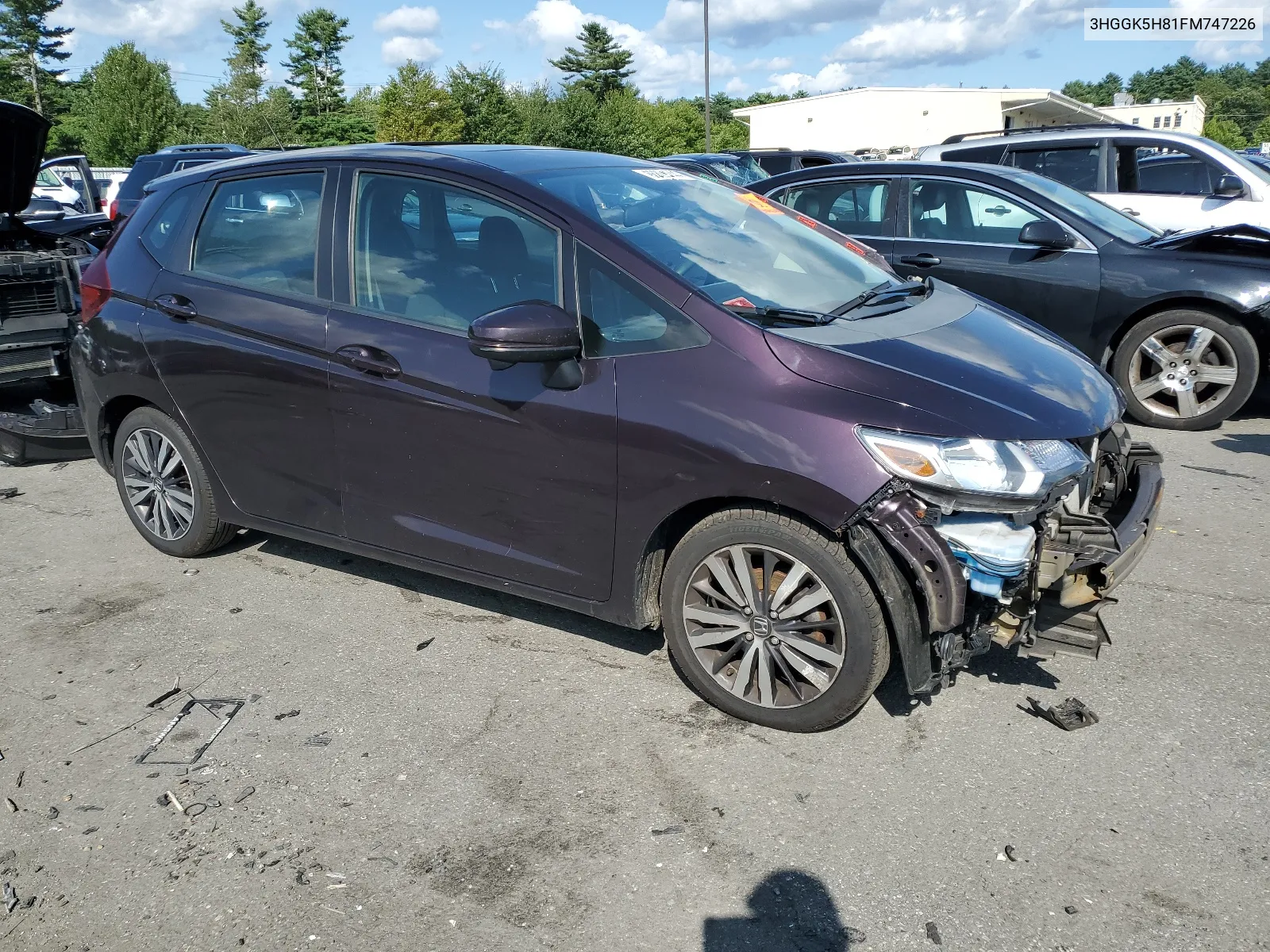 2015 Honda Fit Ex VIN: 3HGGK5H81FM747226 Lot: 66809244