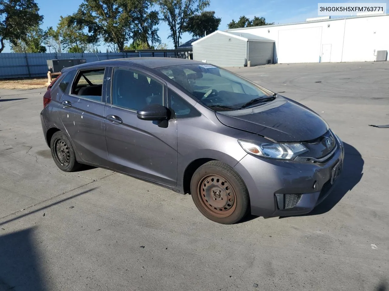 3HGGK5H5XFM763771 2015 Honda Fit Lx