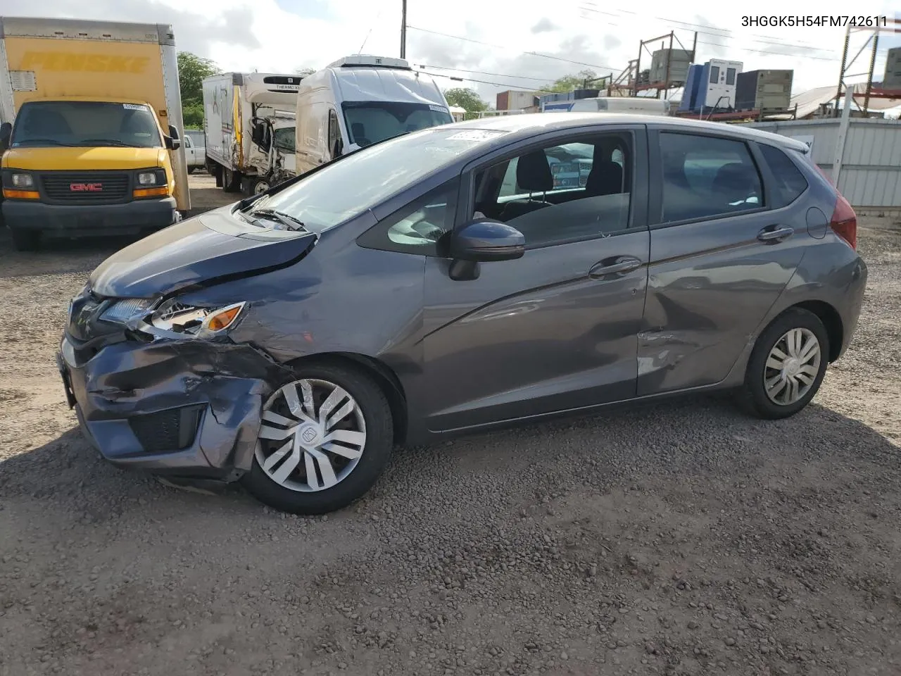 3HGGK5H54FM742611 2015 Honda Fit Lx