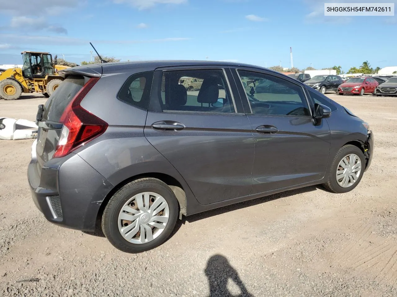 2015 Honda Fit Lx VIN: 3HGGK5H54FM742611 Lot: 68907234