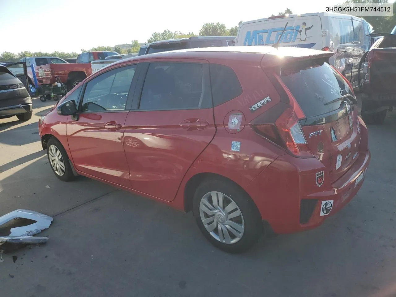 2015 Honda Fit Lx VIN: 3HGGK5H51FM744512 Lot: 69880894