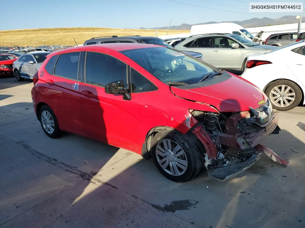 2015 Honda Fit Lx VIN: 3HGGK5H51FM744512 Lot: 69880894