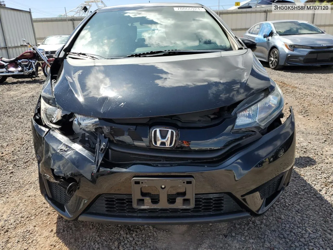 2015 Honda Fit Lx VIN: 3HGGK5H58FM707120 Lot: 70066924