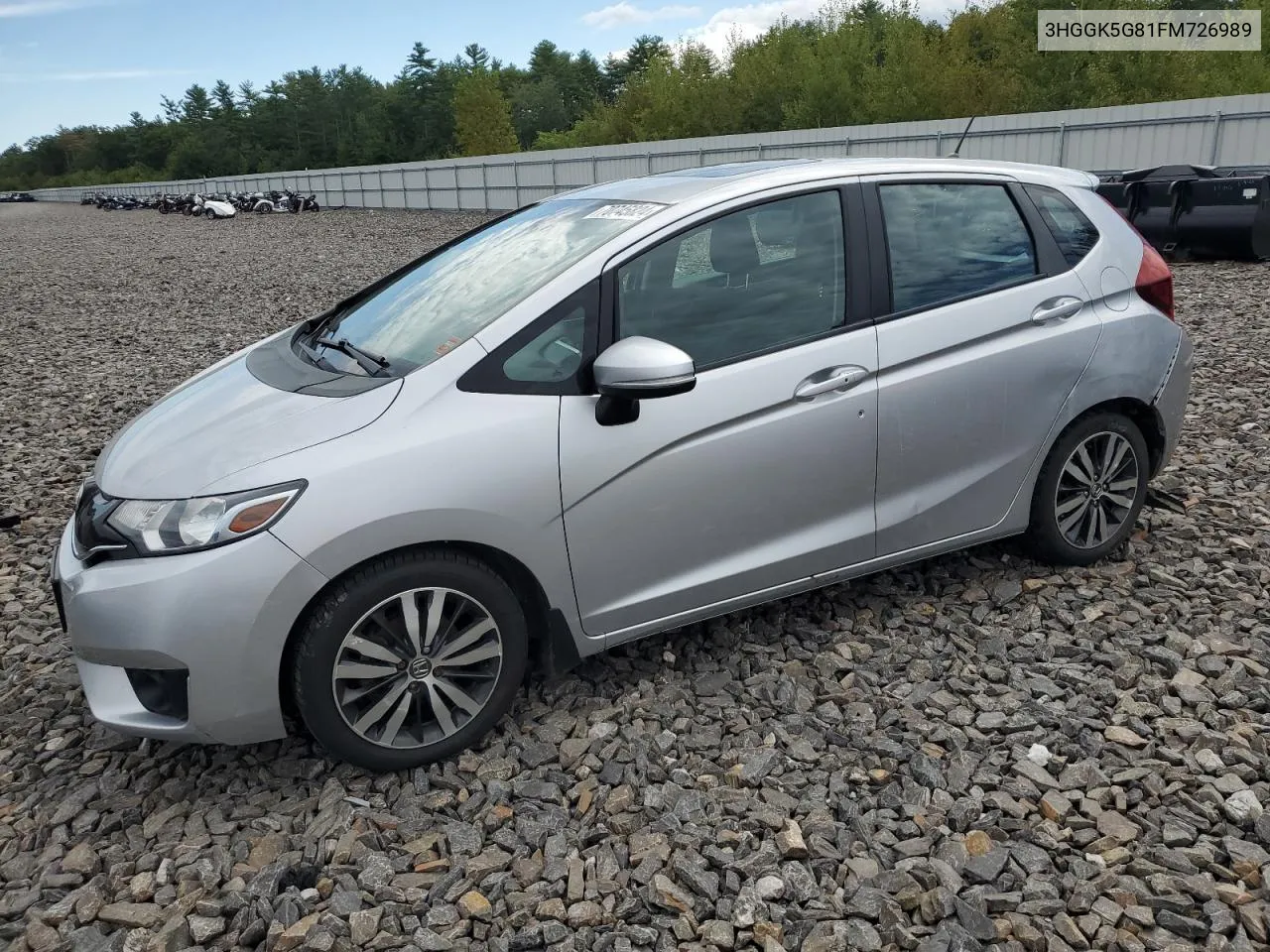 2015 Honda Fit Ex VIN: 3HGGK5G81FM726989 Lot: 70745824