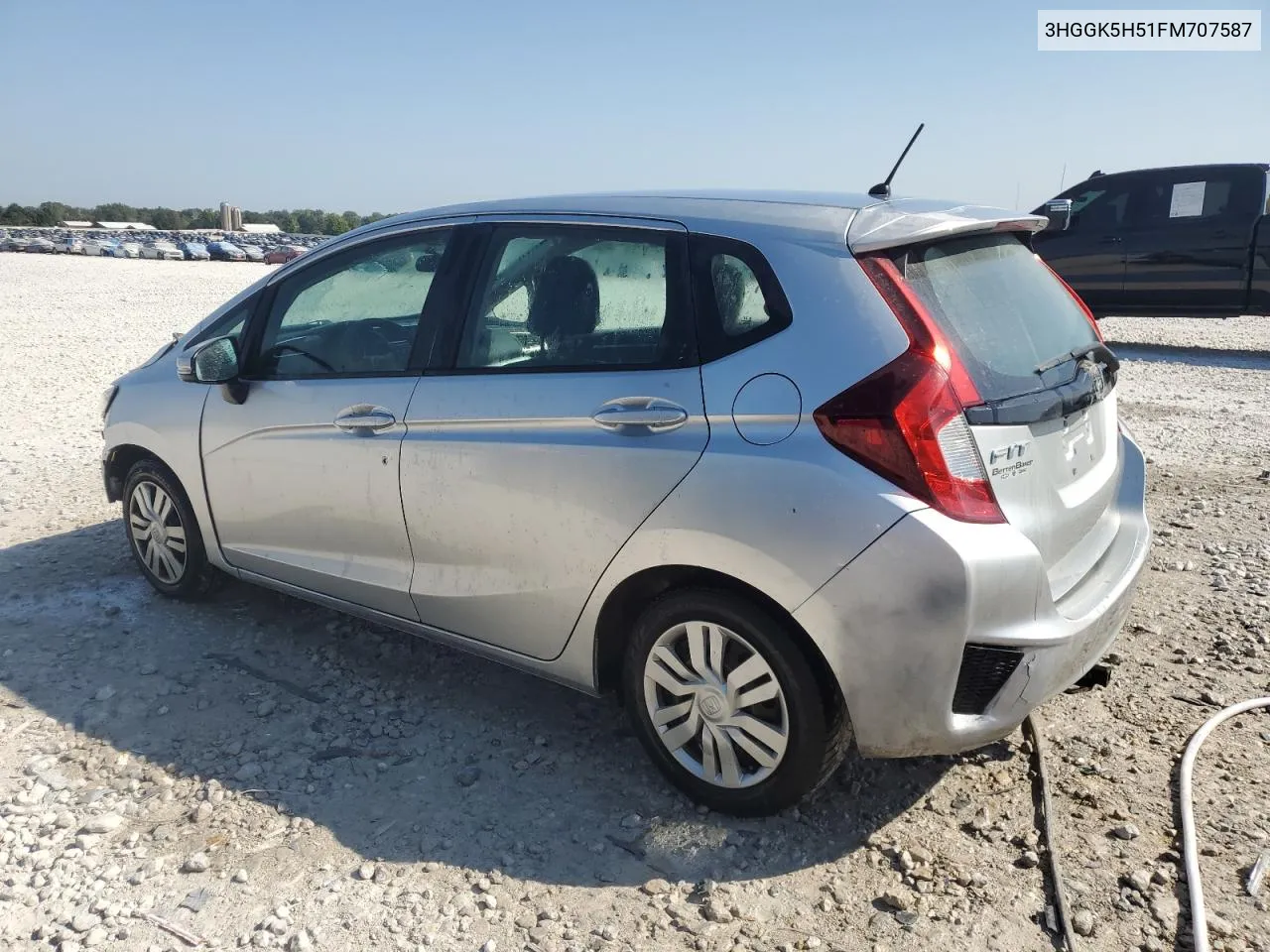 2015 Honda Fit Lx VIN: 3HGGK5H51FM707587 Lot: 70763354