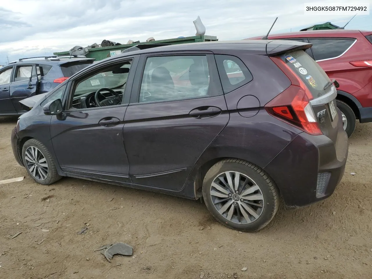 3HGGK5G87FM729492 2015 Honda Fit Ex