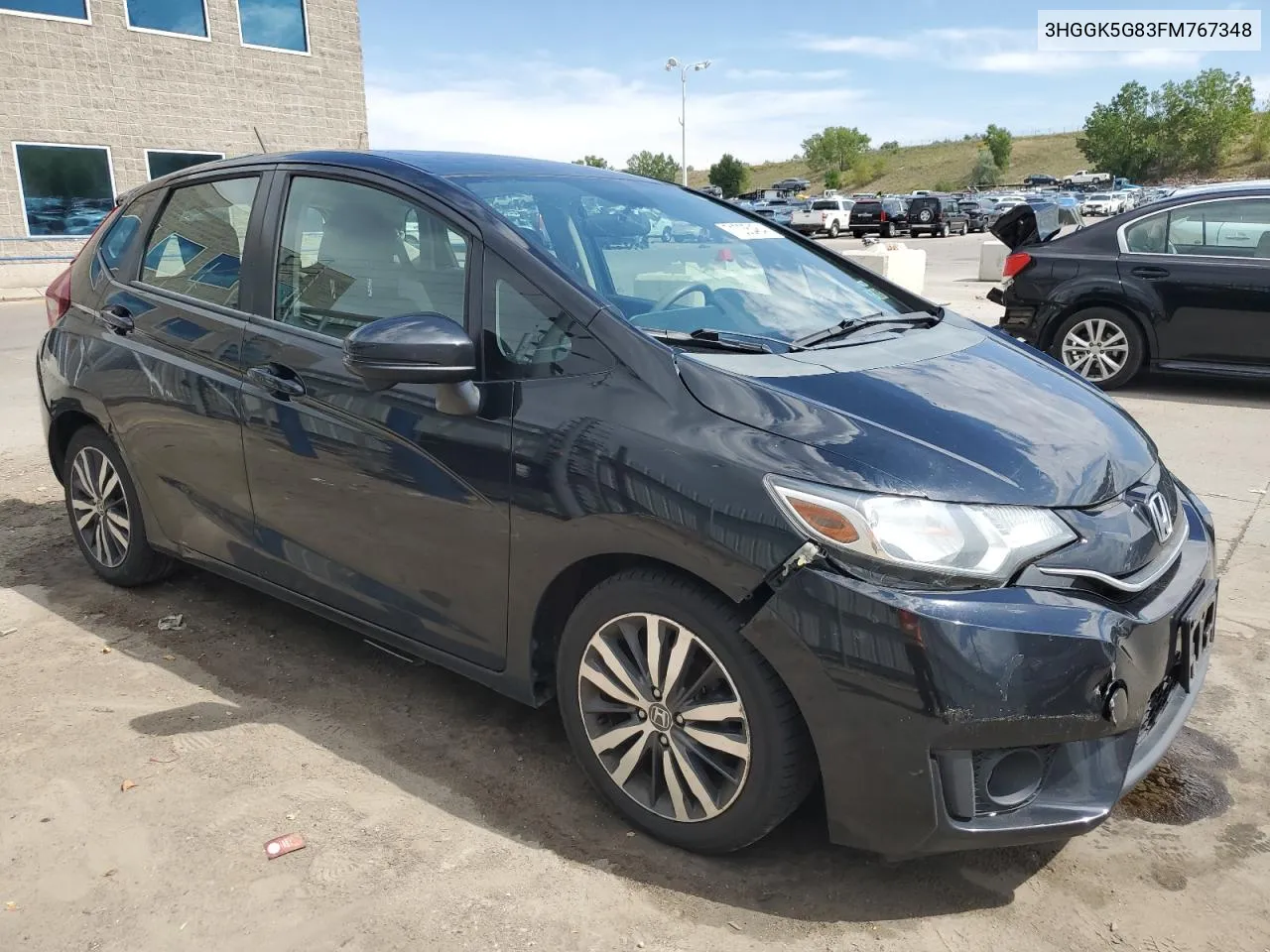 2015 Honda Fit Ex VIN: 3HGGK5G83FM767348 Lot: 71035484