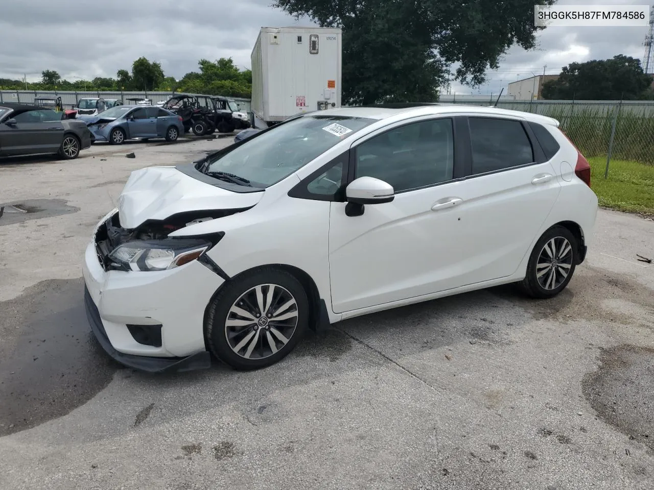 2015 Honda Fit Ex VIN: 3HGGK5H87FM784586 Lot: 71053524