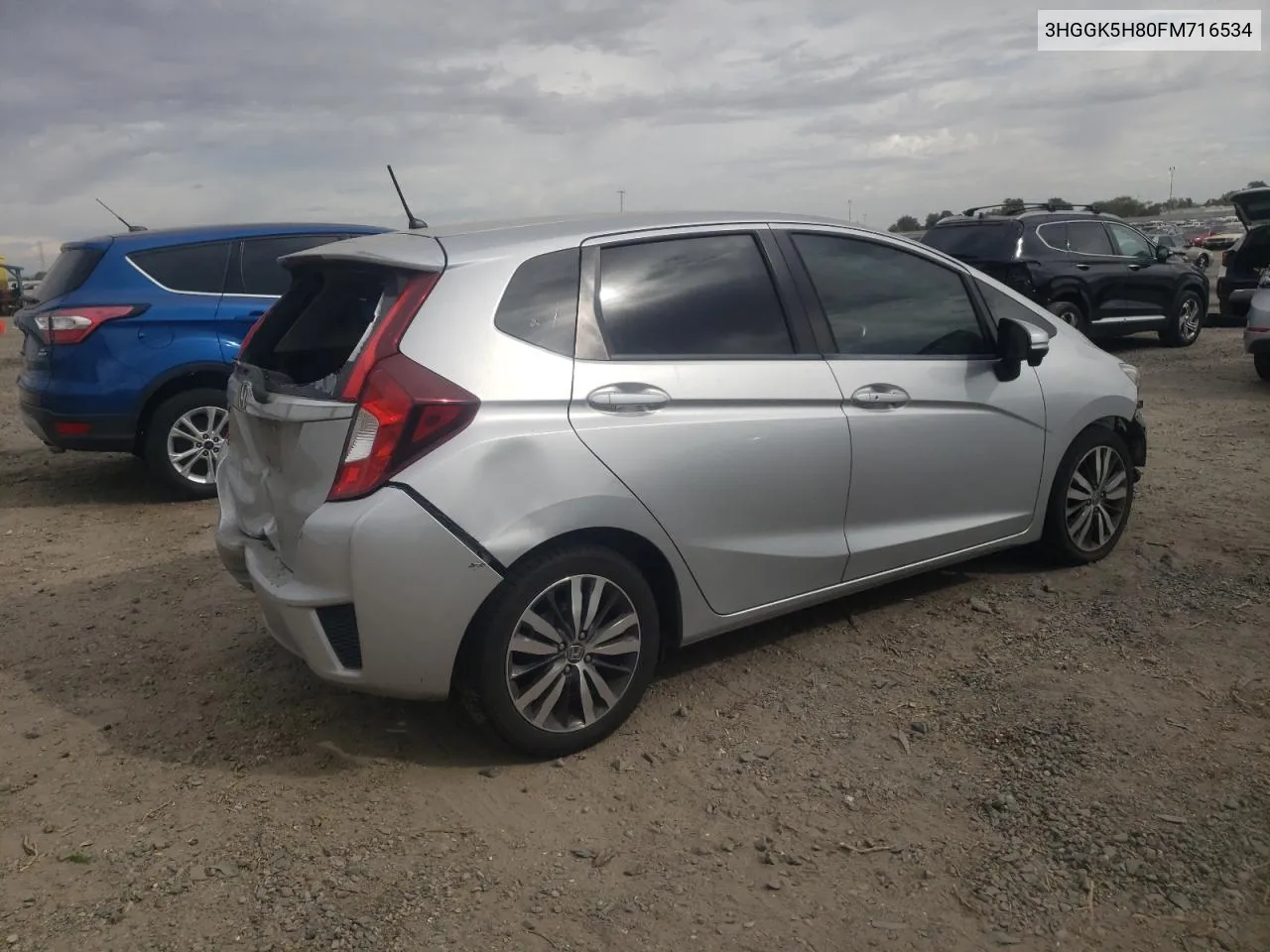 2015 Honda Fit Ex VIN: 3HGGK5H80FM716534 Lot: 71260134