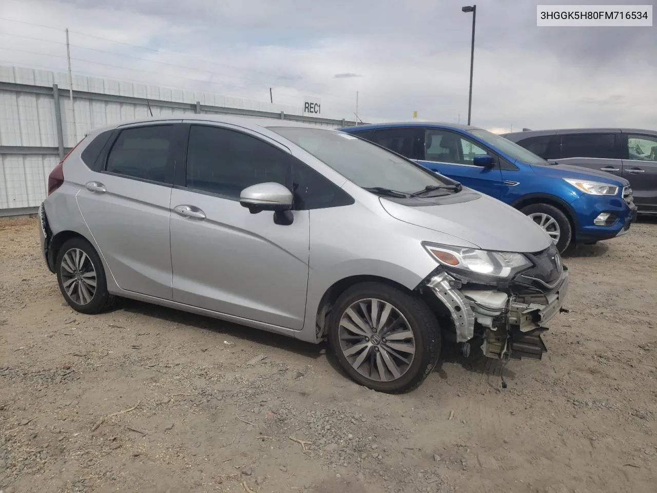 2015 Honda Fit Ex VIN: 3HGGK5H80FM716534 Lot: 71260134