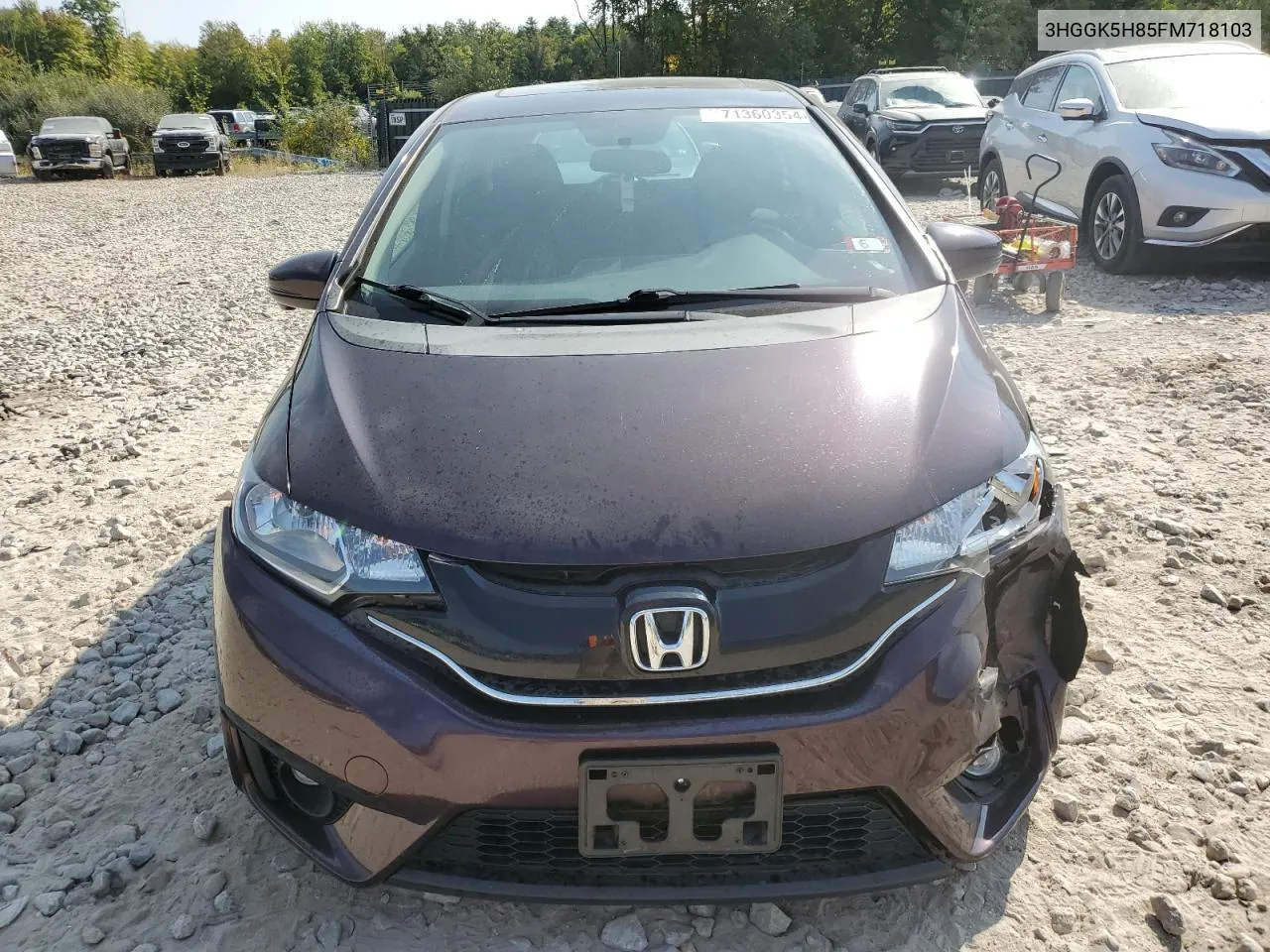 2015 Honda Fit Ex VIN: 3HGGK5H85FM718103 Lot: 71360354