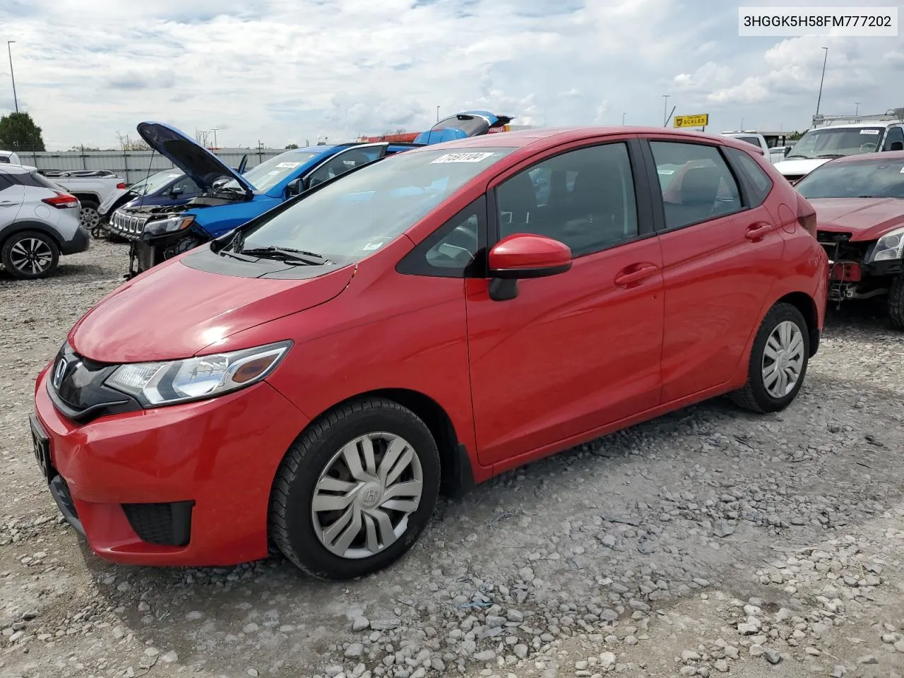 2015 Honda Fit Lx VIN: 3HGGK5H58FM777202 Lot: 71591104