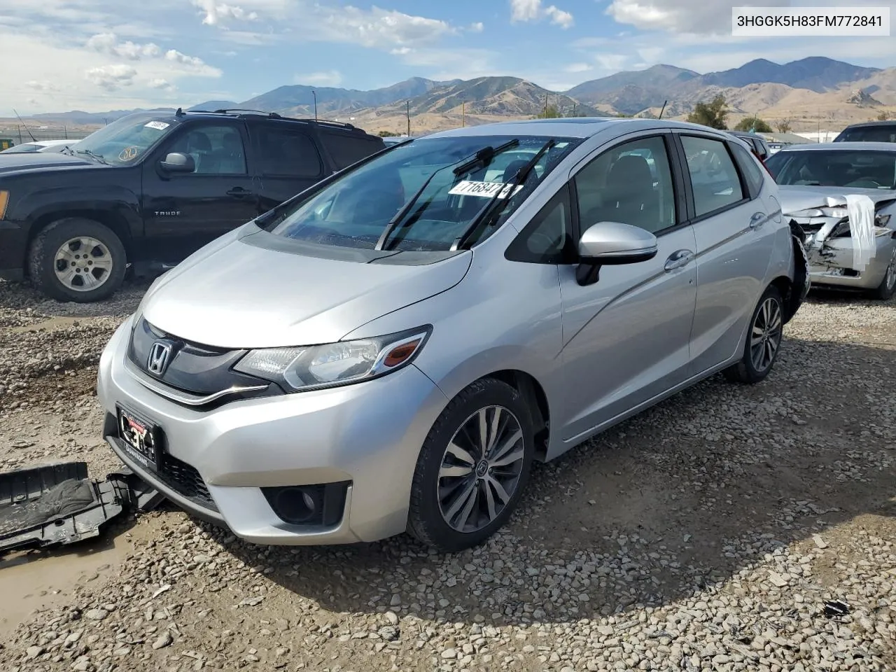 2015 Honda Fit Ex VIN: 3HGGK5H83FM772841 Lot: 71684784