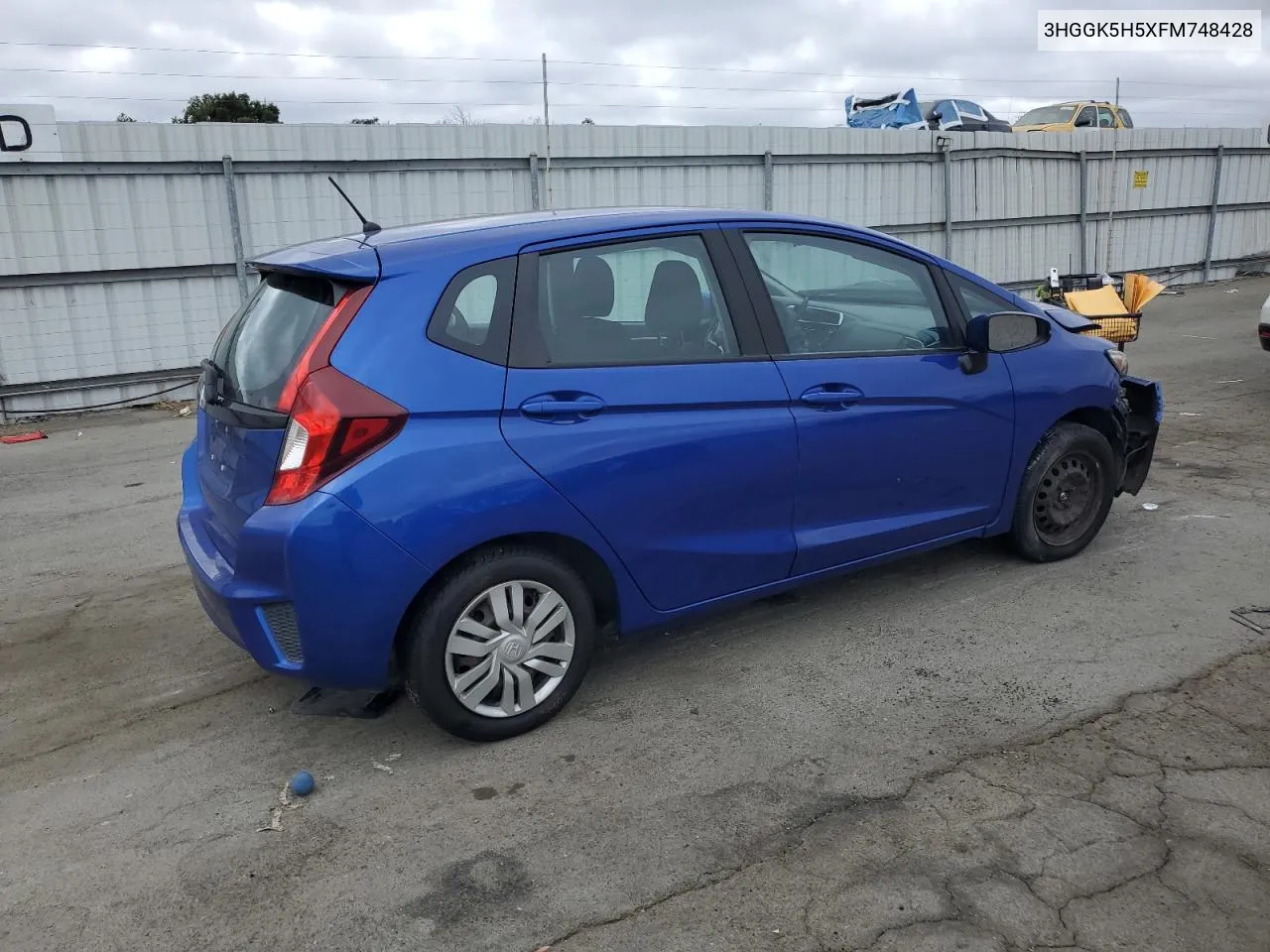 3HGGK5H5XFM748428 2015 Honda Fit Lx