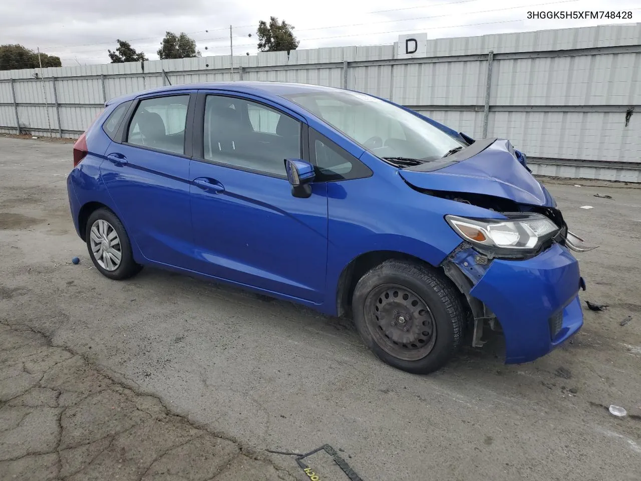 3HGGK5H5XFM748428 2015 Honda Fit Lx