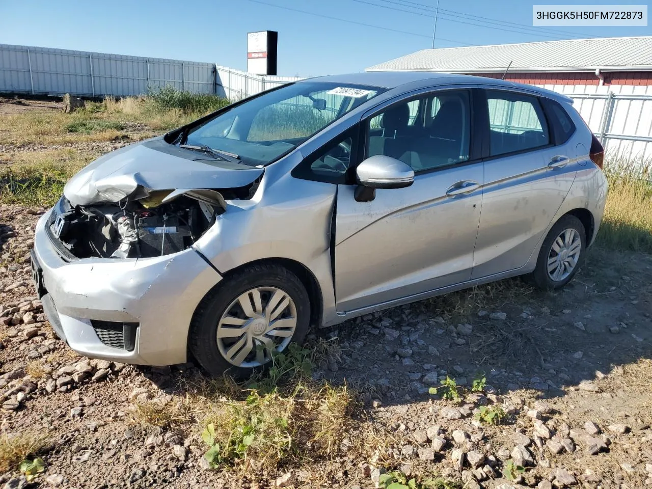 2015 Honda Fit Lx VIN: 3HGGK5H50FM722873 Lot: 72097794