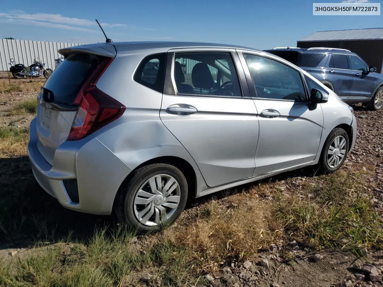 2015 Honda Fit Lx VIN: 3HGGK5H50FM722873 Lot: 72097794