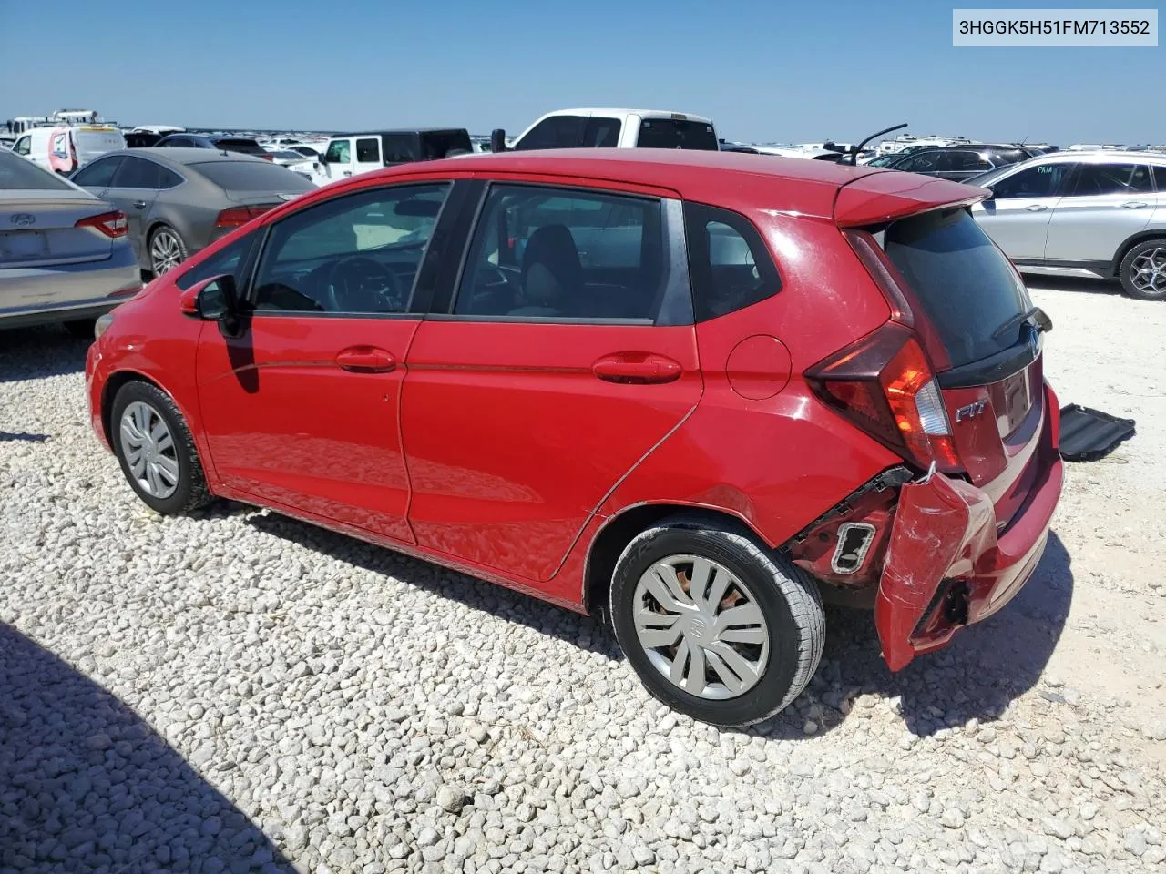 2015 Honda Fit Lx VIN: 3HGGK5H51FM713552 Lot: 72529434