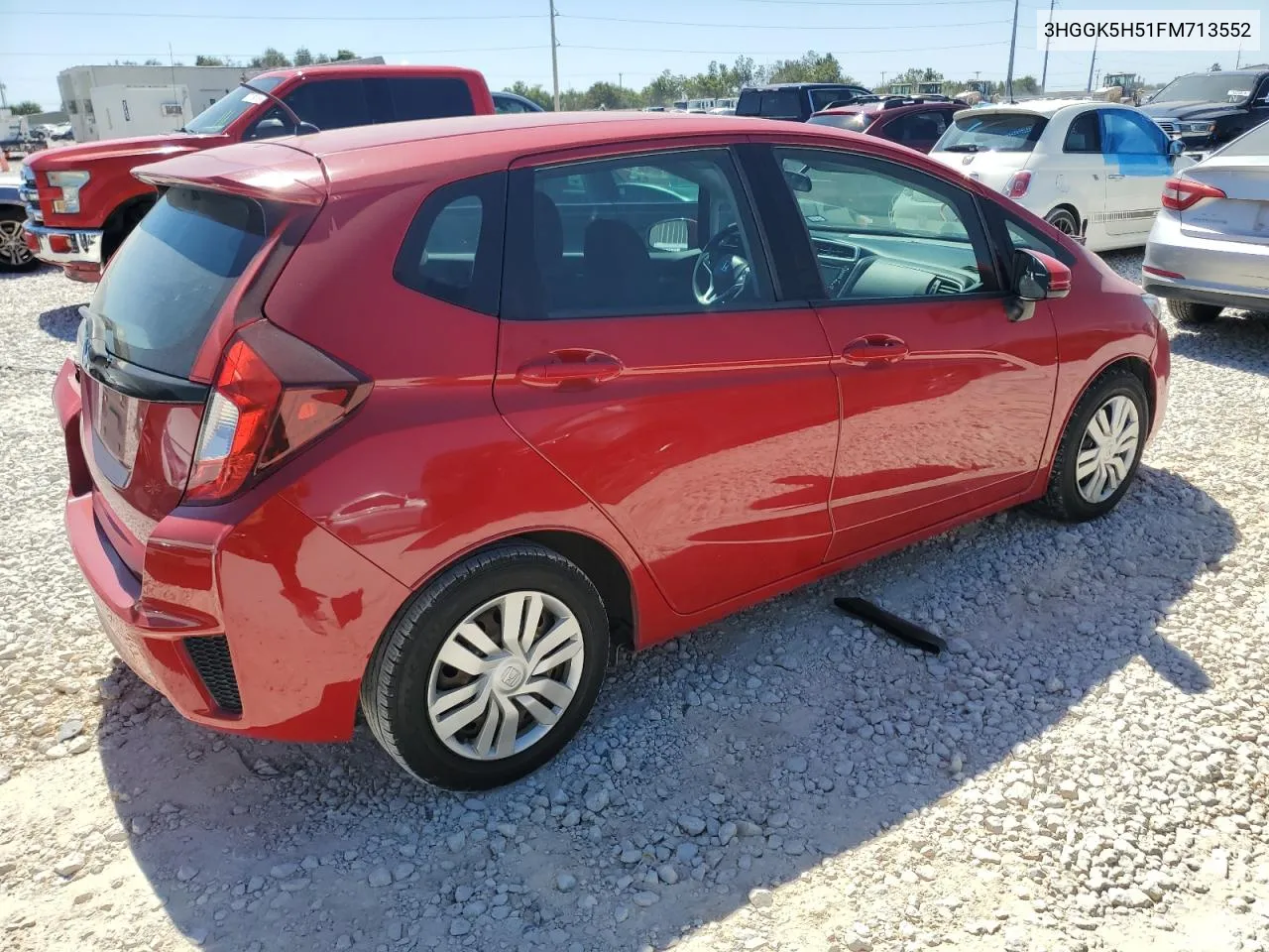 2015 Honda Fit Lx VIN: 3HGGK5H51FM713552 Lot: 72529434