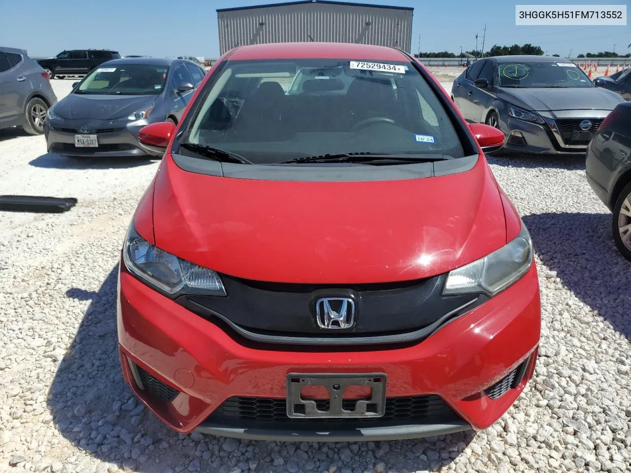 2015 Honda Fit Lx VIN: 3HGGK5H51FM713552 Lot: 72529434