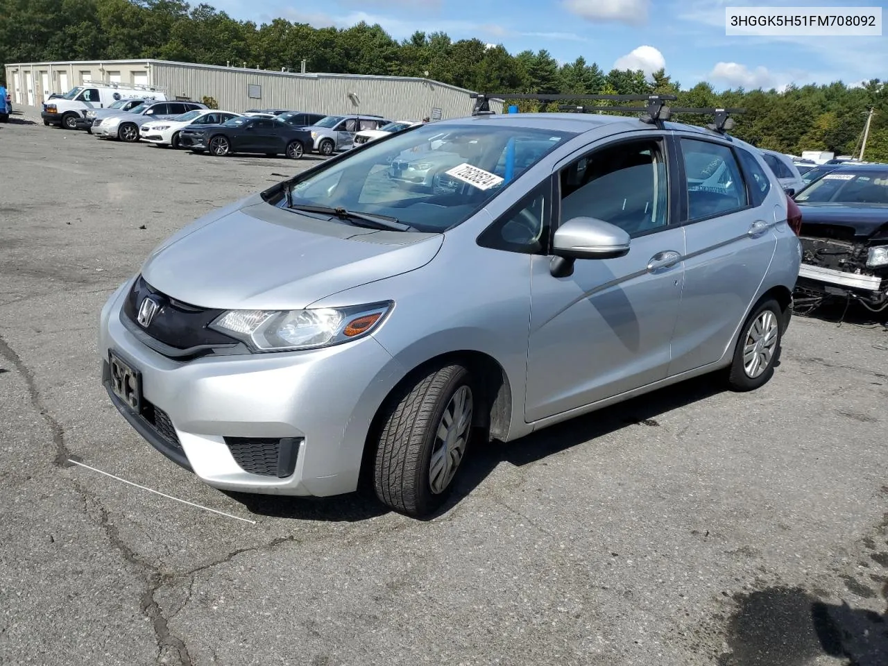 2015 Honda Fit Lx VIN: 3HGGK5H51FM708092 Lot: 72628524