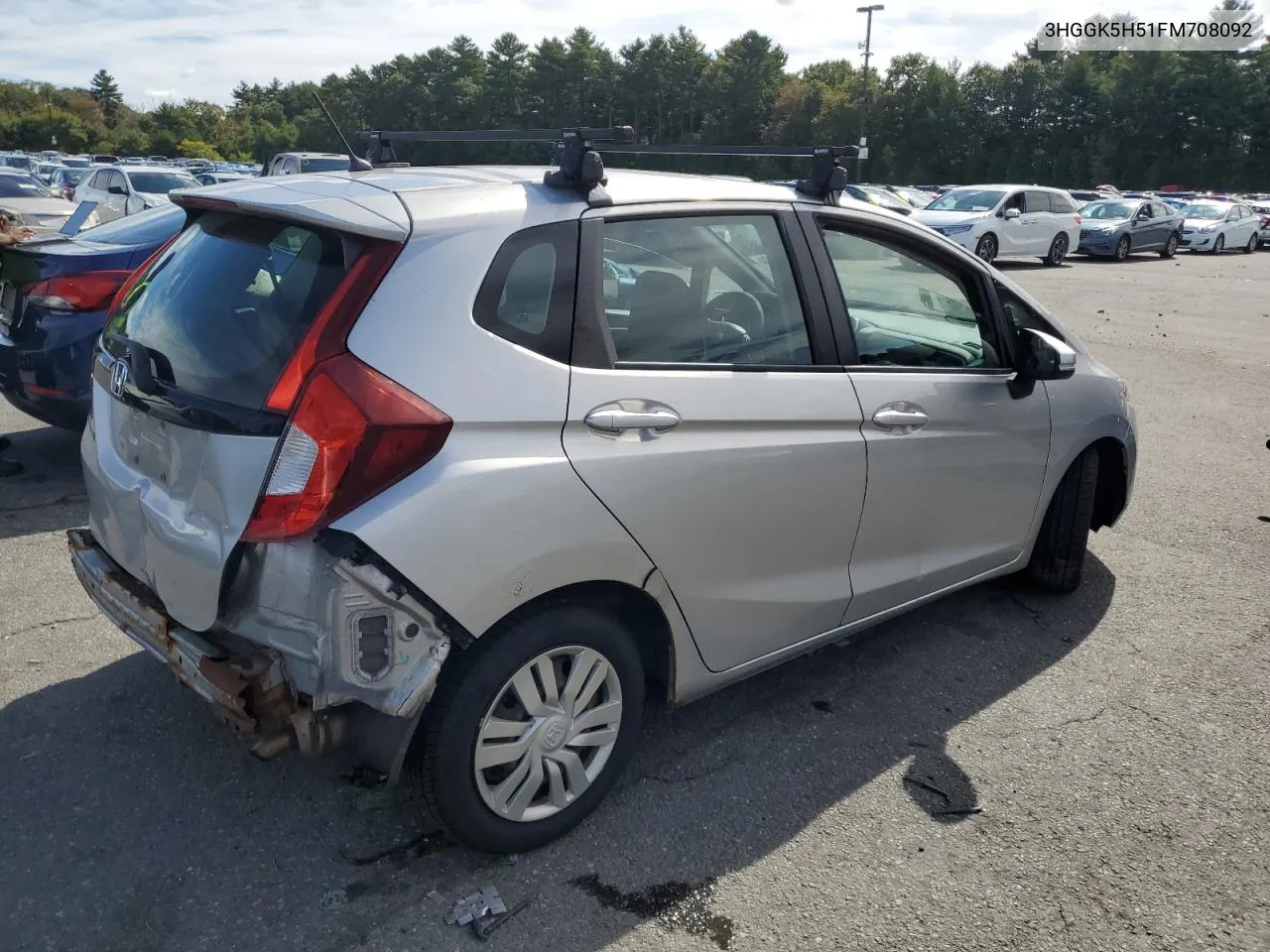 2015 Honda Fit Lx VIN: 3HGGK5H51FM708092 Lot: 72628524