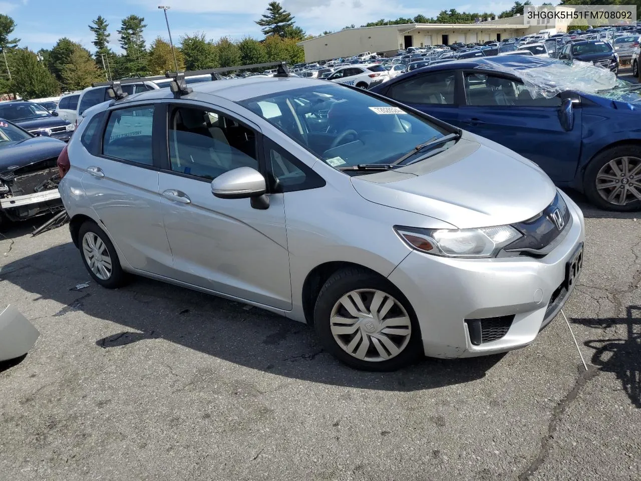 2015 Honda Fit Lx VIN: 3HGGK5H51FM708092 Lot: 72628524