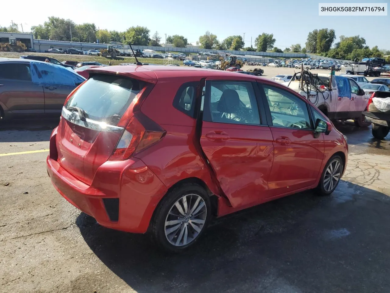 2015 Honda Fit Ex VIN: 3HGGK5G82FM716794 Lot: 72692814