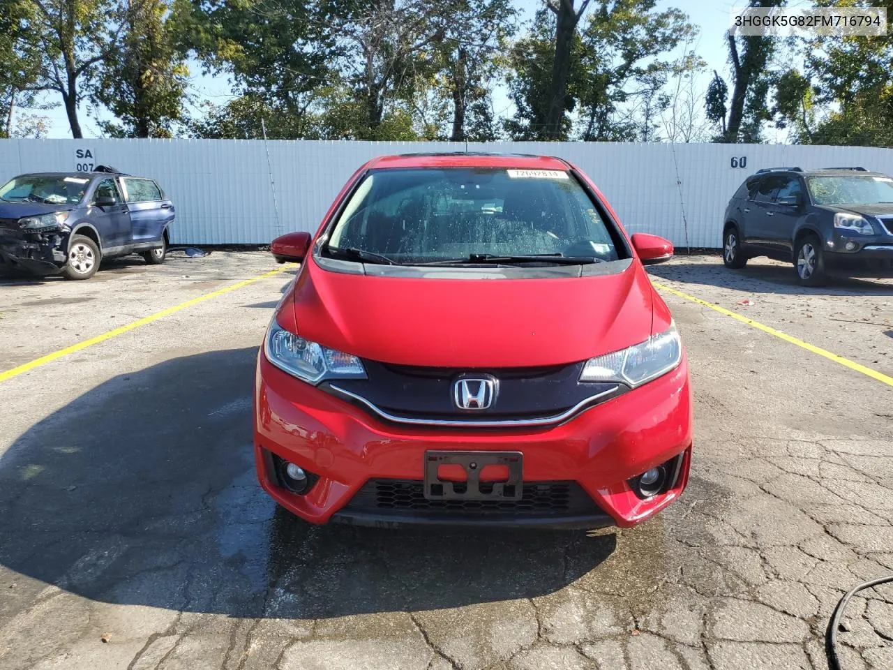 2015 Honda Fit Ex VIN: 3HGGK5G82FM716794 Lot: 72692814