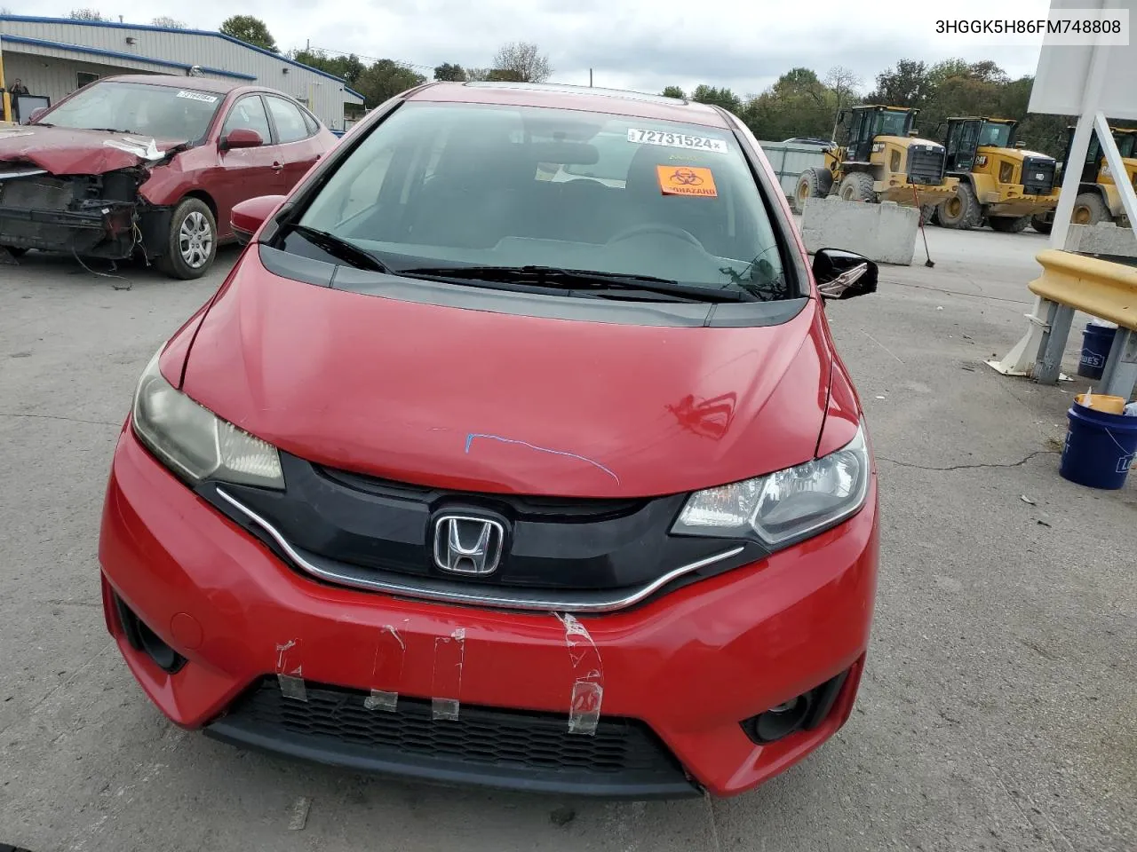 2015 Honda Fit Ex VIN: 3HGGK5H86FM748808 Lot: 72731524