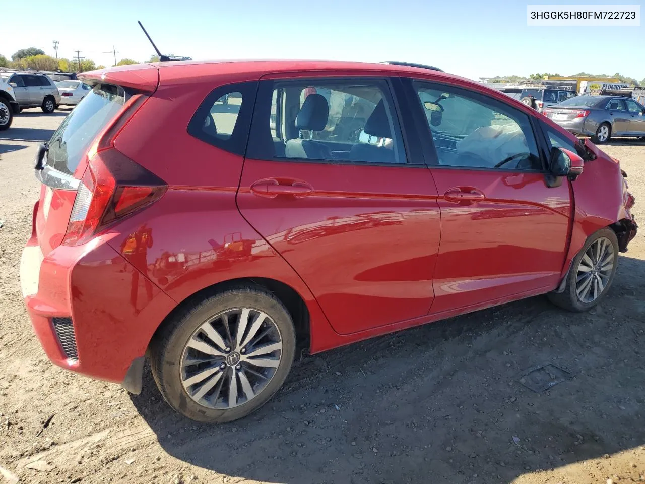 2015 Honda Fit Ex VIN: 3HGGK5H80FM722723 Lot: 72744294