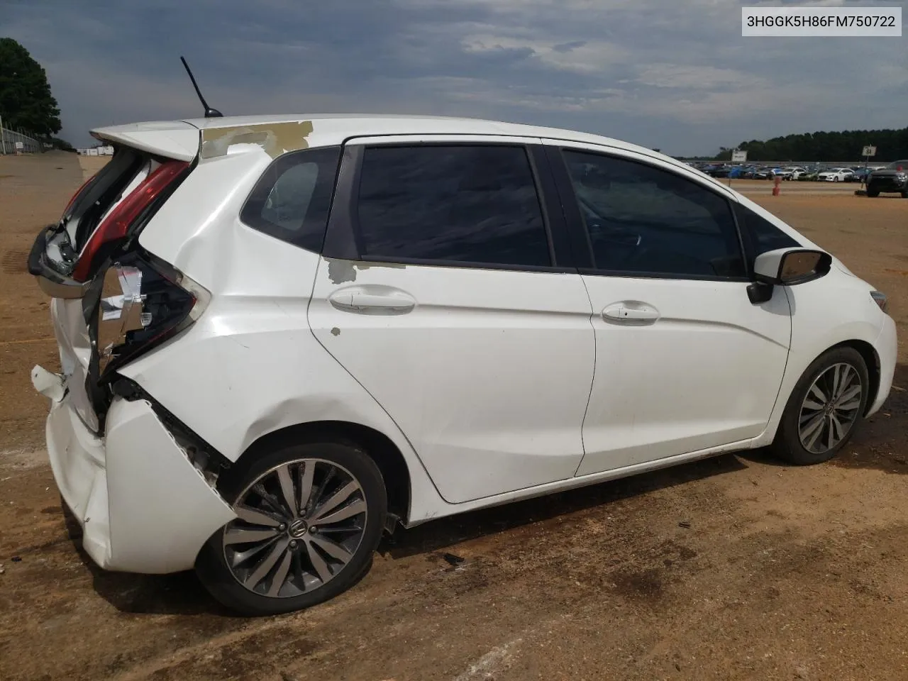 2015 Honda Fit Ex VIN: 3HGGK5H86FM750722 Lot: 72803824