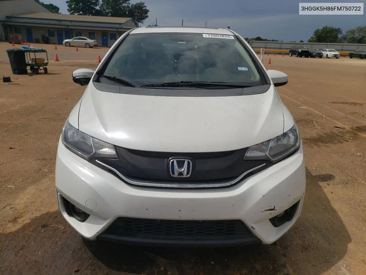 2015 Honda Fit Ex VIN: 3HGGK5H86FM750722 Lot: 72803824