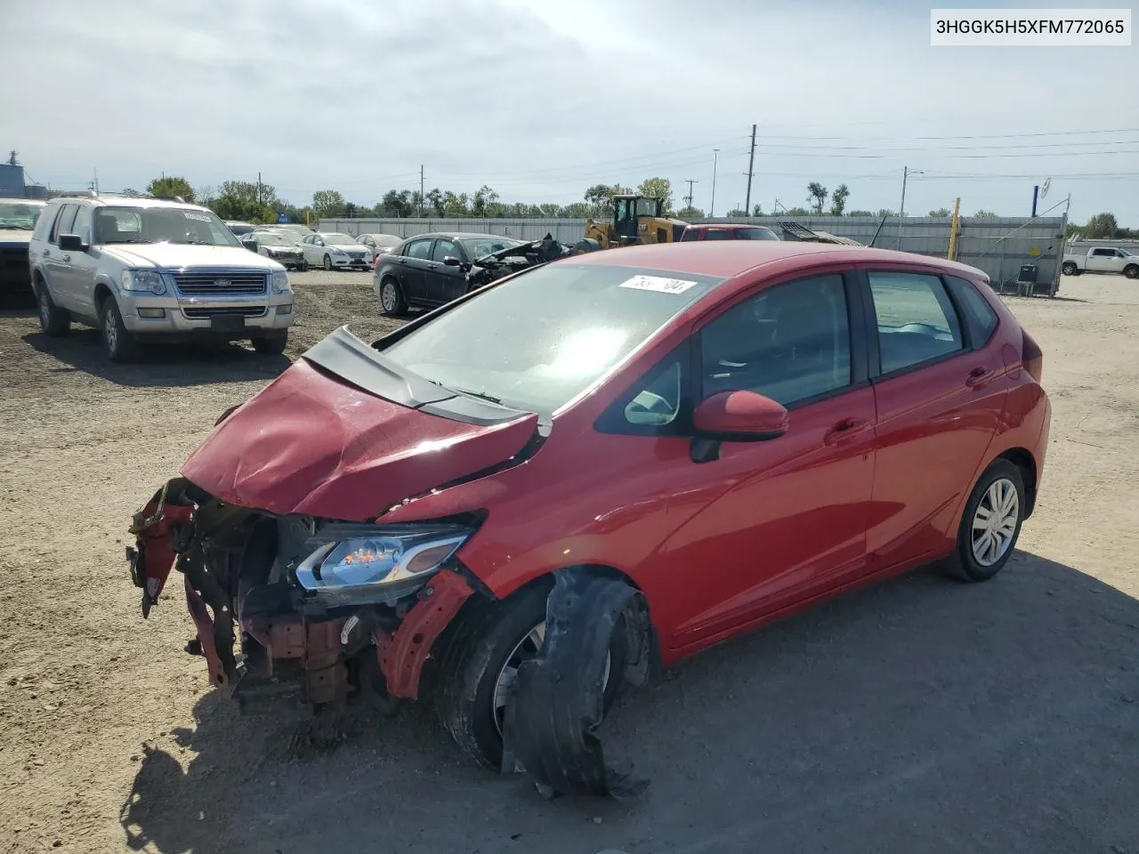 2015 Honda Fit Lx VIN: 3HGGK5H5XFM772065 Lot: 73300504