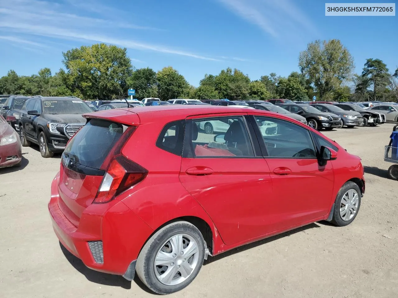 2015 Honda Fit Lx VIN: 3HGGK5H5XFM772065 Lot: 73300504