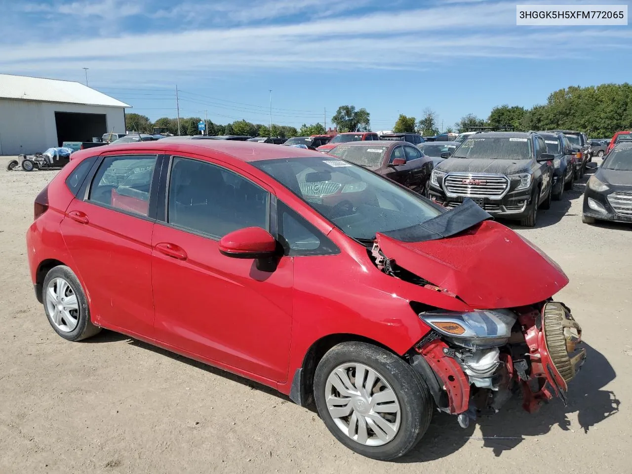 2015 Honda Fit Lx VIN: 3HGGK5H5XFM772065 Lot: 73300504