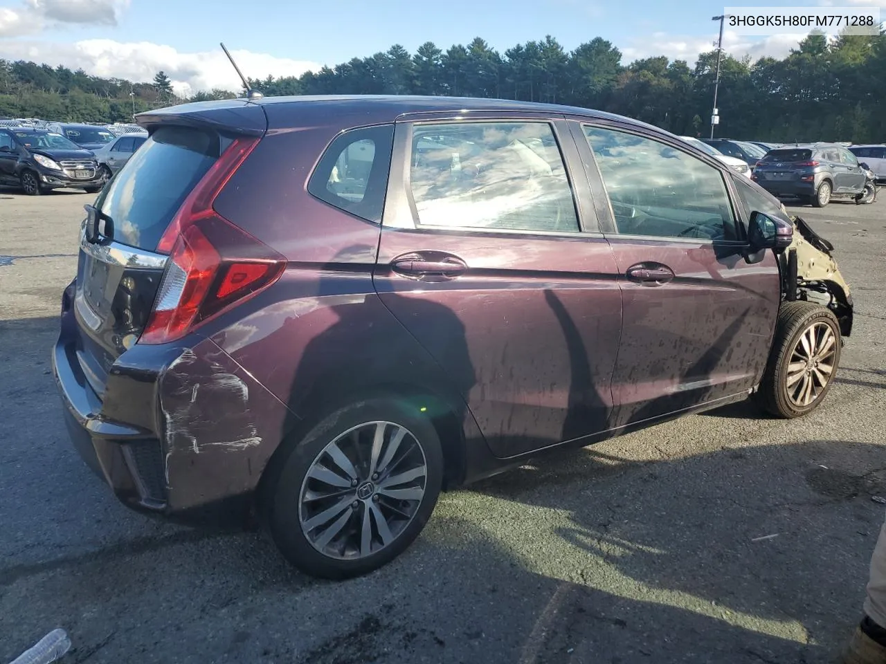 2015 Honda Fit Ex VIN: 3HGGK5H80FM771288 Lot: 73322064