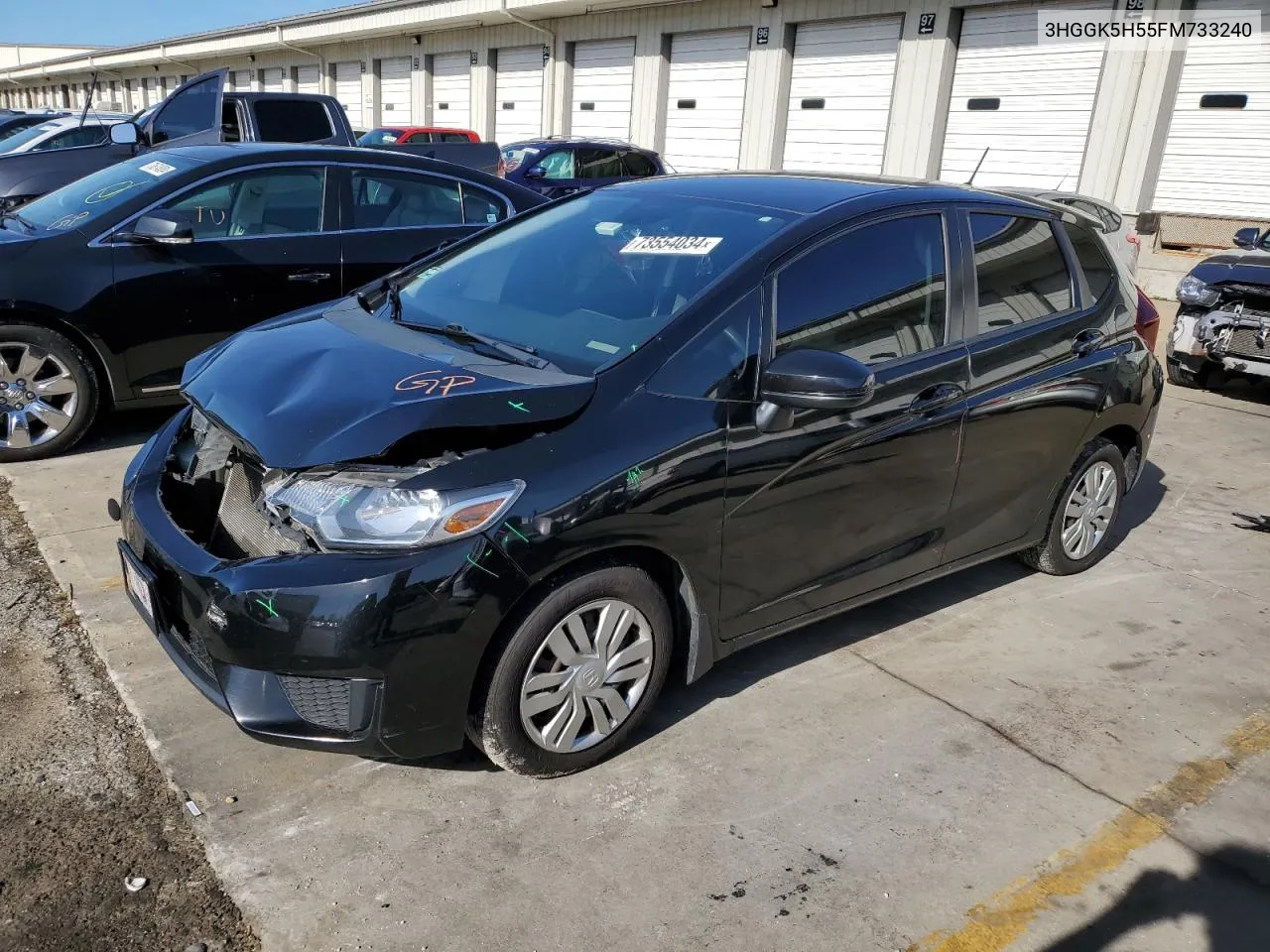 2015 Honda Fit Lx VIN: 3HGGK5H55FM733240 Lot: 73554034