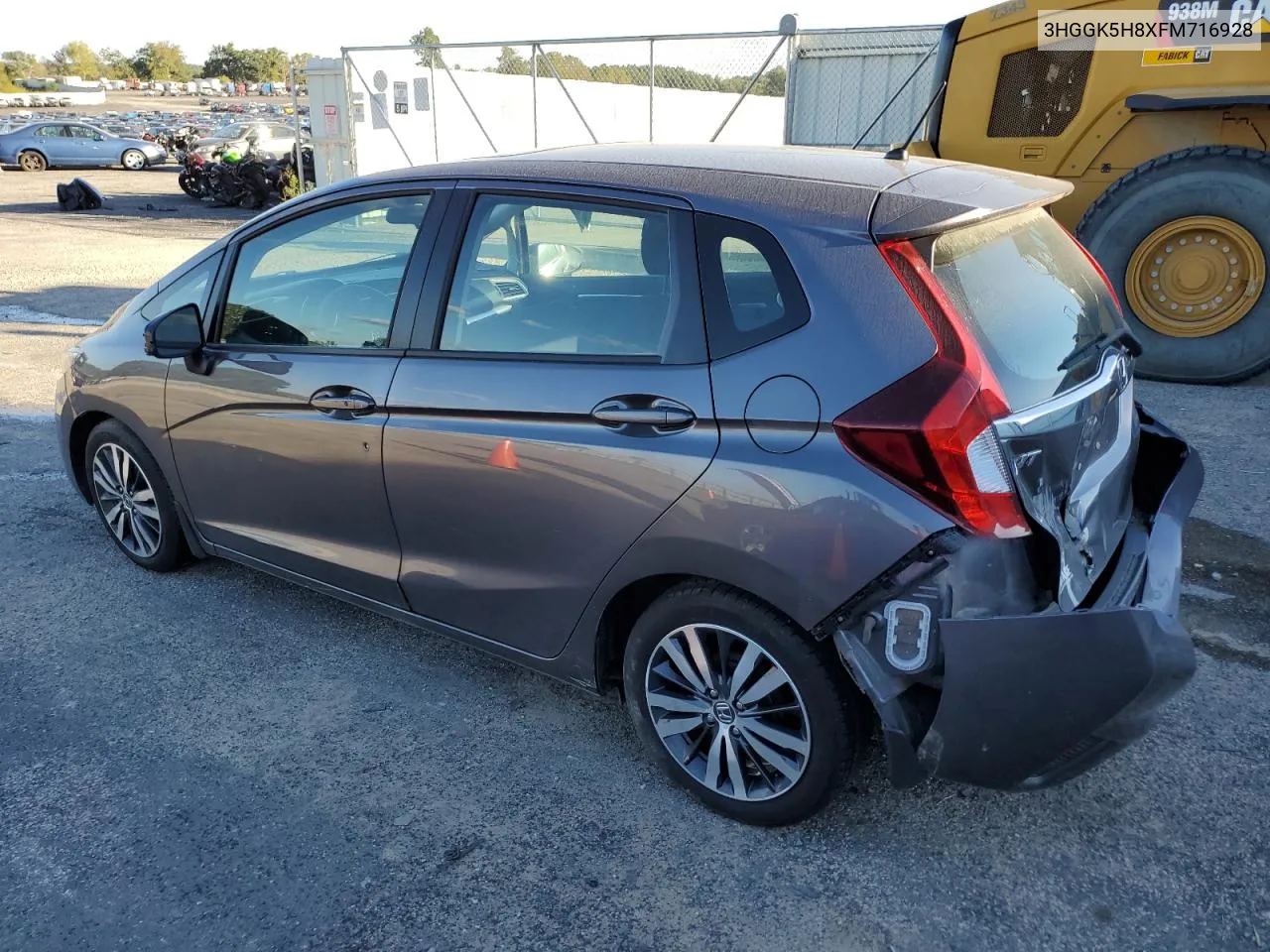 2015 Honda Fit Ex VIN: 3HGGK5H8XFM716928 Lot: 73593444