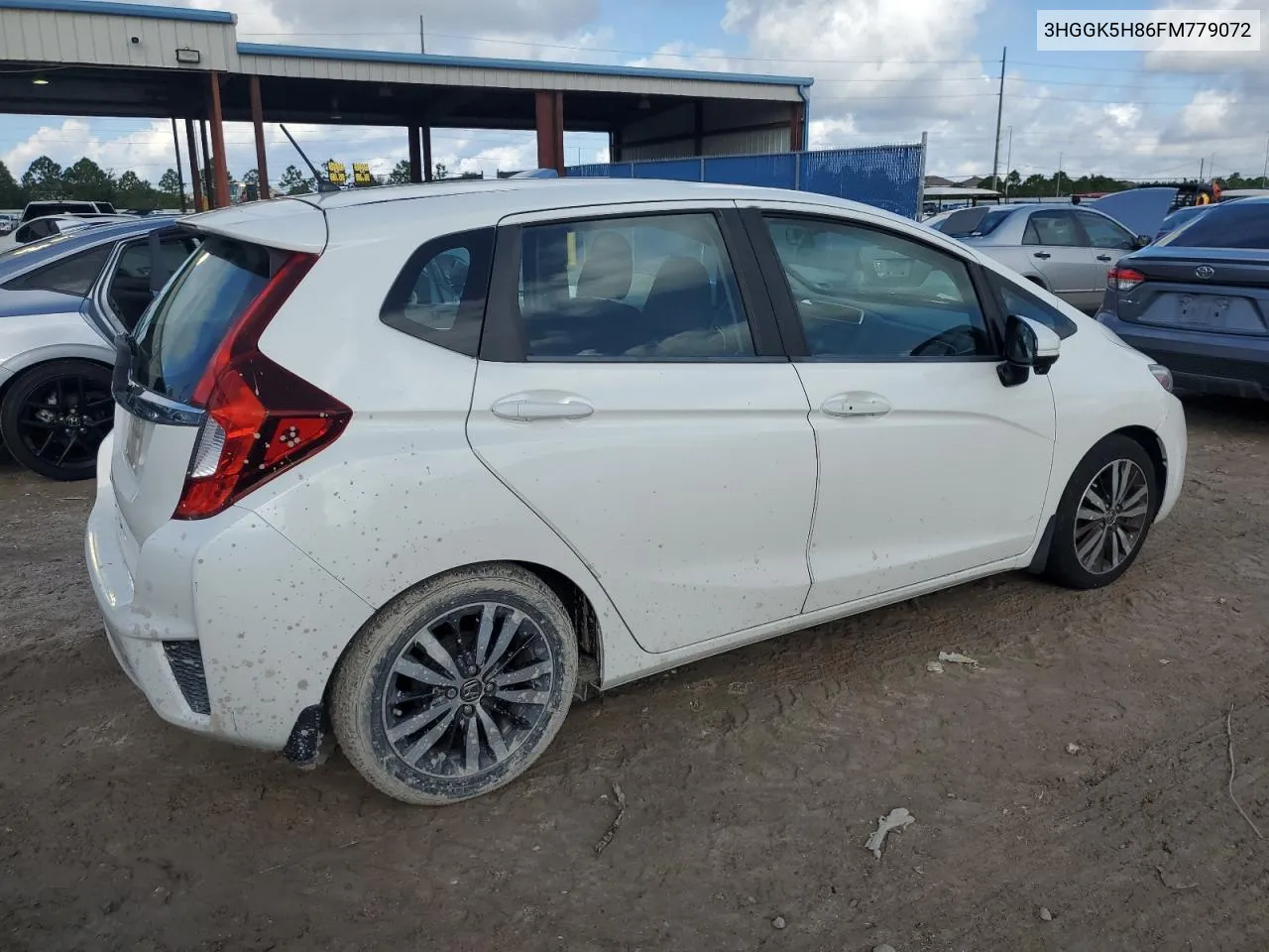 2015 Honda Fit Ex VIN: 3HGGK5H86FM779072 Lot: 73704934