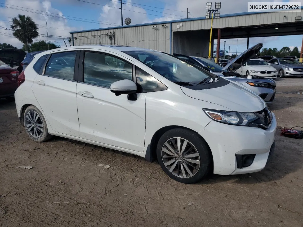 2015 Honda Fit Ex VIN: 3HGGK5H86FM779072 Lot: 73704934