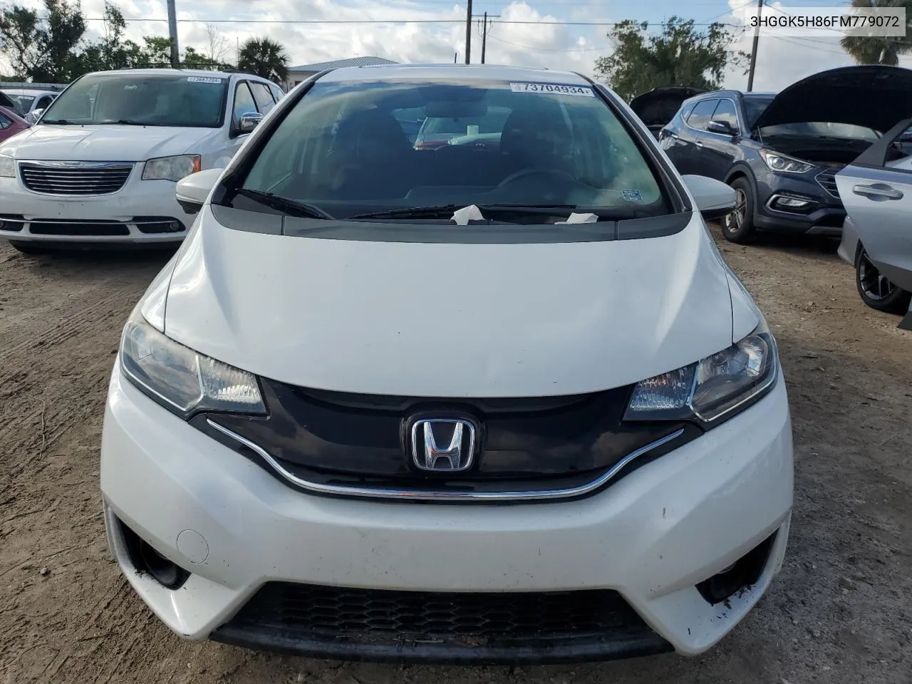 2015 Honda Fit Ex VIN: 3HGGK5H86FM779072 Lot: 73704934