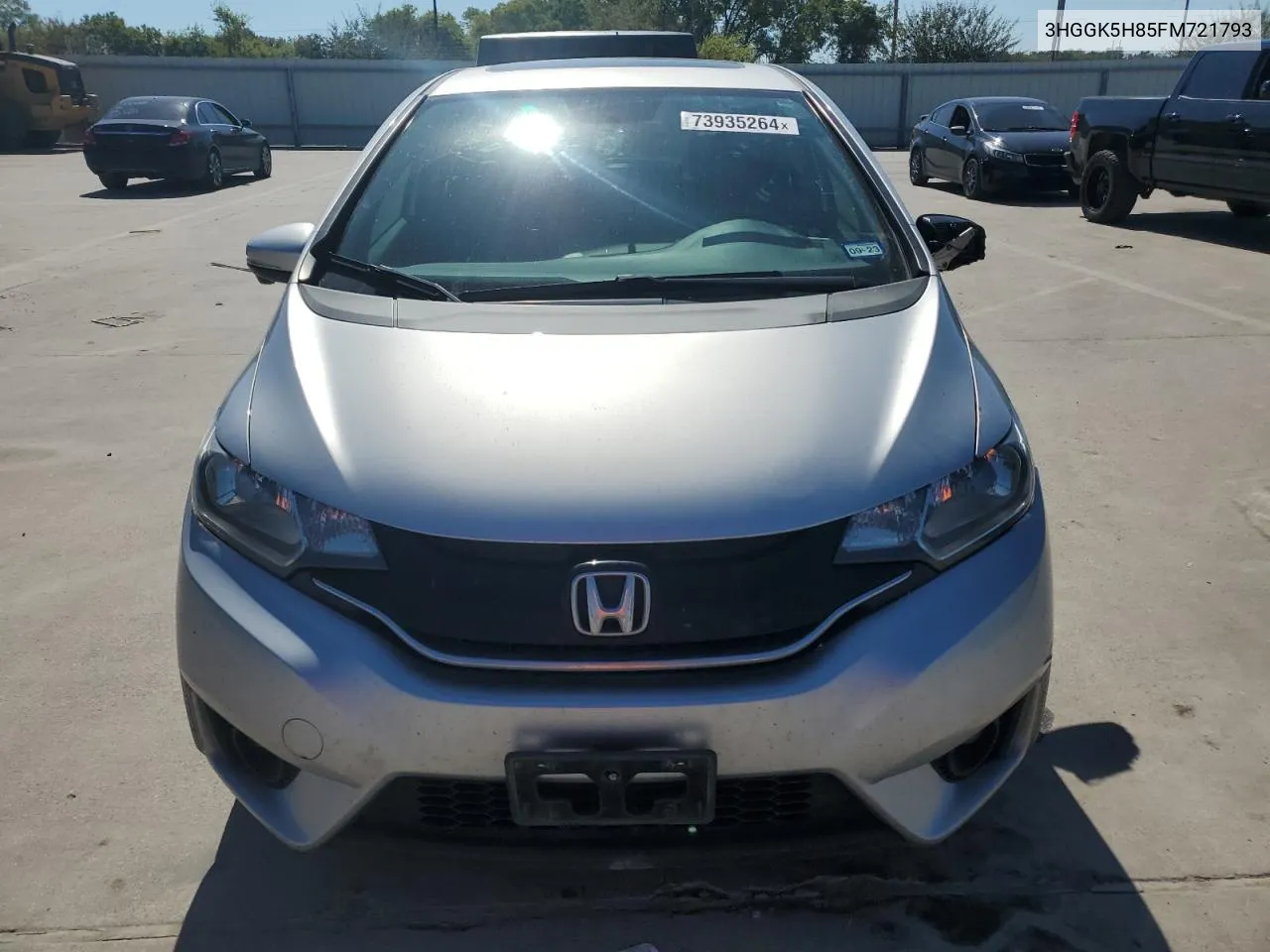 2015 Honda Fit Ex VIN: 3HGGK5H85FM721793 Lot: 73935264