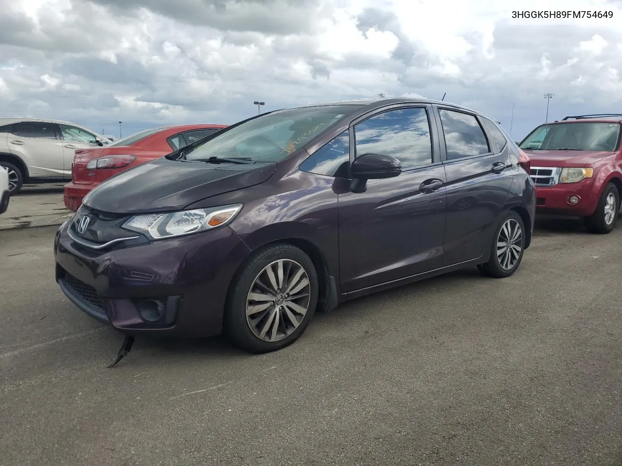 2015 Honda Fit Ex VIN: 3HGGK5H89FM754649 Lot: 74293324